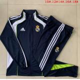 Chándal Real Madrid 2025/26 (Dark Bule with white Long zipper) - NIÑOS